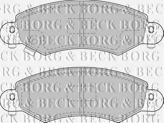 BORG & BECK BBP1713 Тормозные колодки BORG & BECK для SUZUKI
