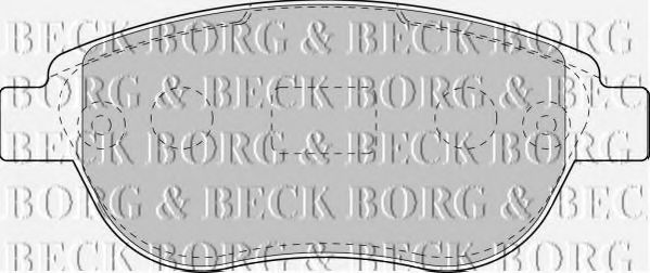BORG & BECK BBP1715 Тормозные колодки BORG & BECK для CITROËN C4