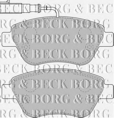 BORG & BECK BBP1716 Тормозные колодки BORG & BECK для PEUGEOT