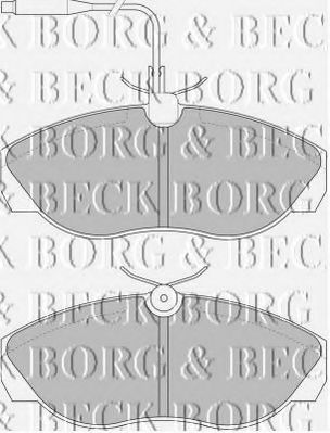 BORG & BECK BBP1719 Тормозные колодки BORG & BECK для FIAT