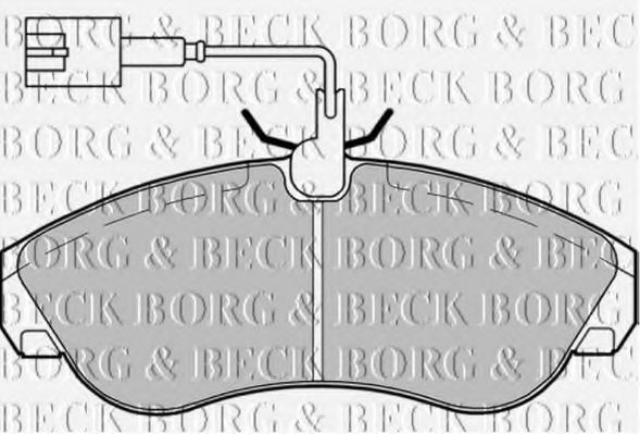 BORG & BECK BBP1720 Тормозные колодки BORG & BECK для PEUGEOT