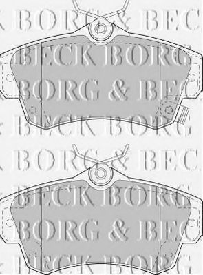 BORG & BECK BBP1724 Тормозные колодки BORG & BECK для CHRYSLER PT CRUISER