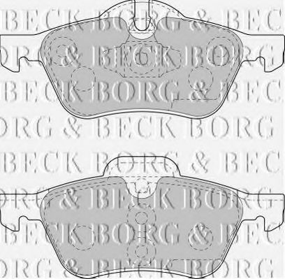 BORG & BECK BBP1726 Тормозные колодки для MINI