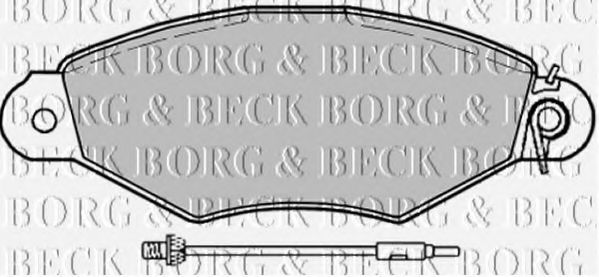 BORG & BECK BBP1729 Тормозные колодки BORG & BECK для RENAULT
