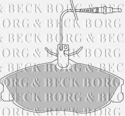 BORG & BECK BBP1730 Тормозные колодки BORG & BECK для PEUGEOT