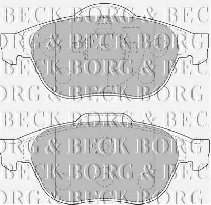 BORG & BECK BBP1731 Тормозные колодки BORG & BECK для RENAULT