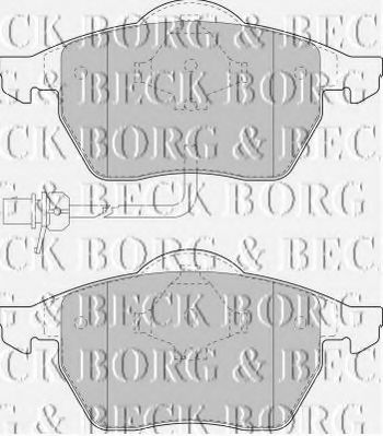 BORG & BECK BBP1732 Тормозные колодки BORG & BECK для SEAT