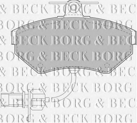BORG & BECK BBP1733 Тормозные колодки BORG & BECK для AUDI