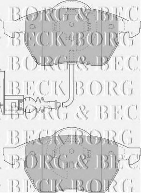 BORG & BECK BBP1734 Тормозные колодки BORG & BECK для AUDI