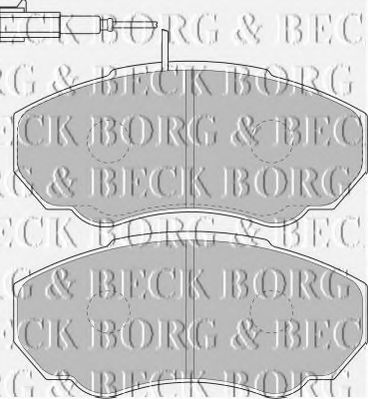 BORG & BECK BBP1736 Тормозные колодки BORG & BECK для PEUGEOT