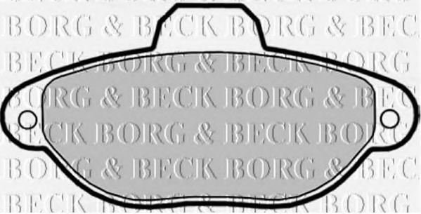BORG & BECK BBP1738 Тормозные колодки BORG & BECK для FIAT