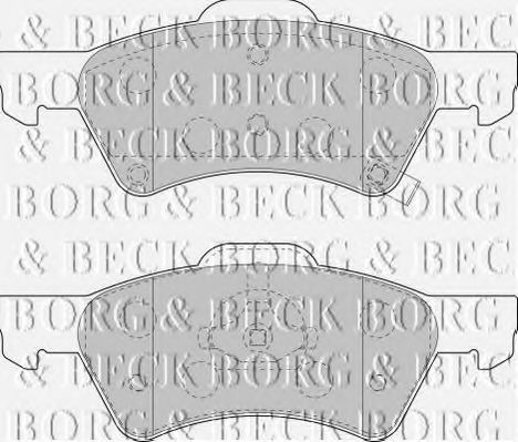 BORG & BECK BBP1745 Тормозные колодки BORG & BECK для CHRYSLER