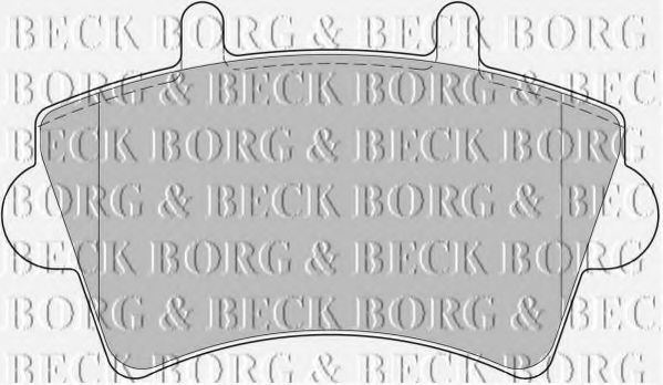 BORG & BECK BBP1746 Тормозные колодки BORG & BECK для OPEL