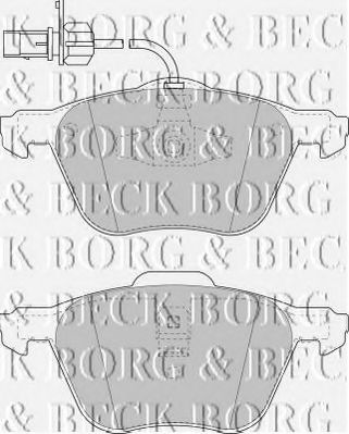 BORG & BECK BBP1747 Тормозные колодки BORG & BECK для SEAT