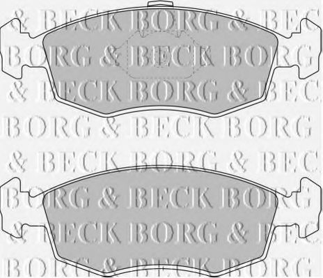 BORG & BECK BBP1748 Тормозные колодки BORG & BECK для FIAT