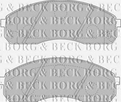 BORG & BECK BBP1749 Тормозные колодки BORG & BECK для KIA