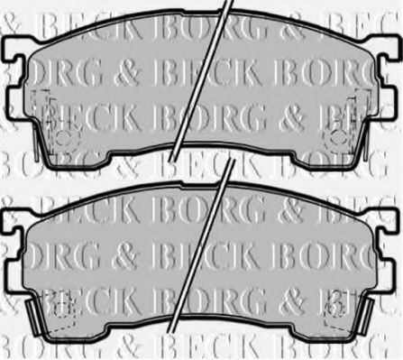 BORG & BECK BBP1750 Тормозные колодки BORG & BECK для MAZDA