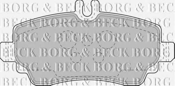 BORG & BECK BBP1752 Тормозные колодки BORG & BECK для MERCEDES-BENZ
