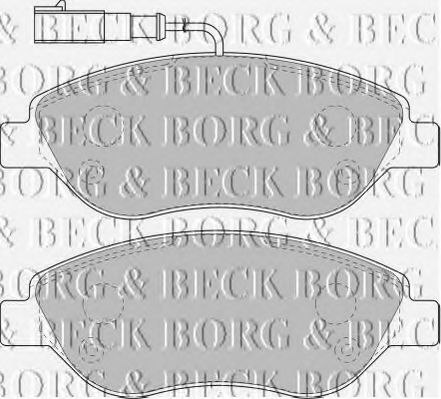BORG & BECK BBP1754 Тормозные колодки BORG & BECK для LANCIA