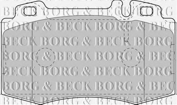 BORG & BECK BBP1756 Тормозные колодки BORG & BECK для MERCEDES-BENZ