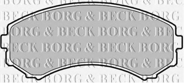 BORG & BECK BBP1757 Тормозные колодки BORG & BECK для MAZDA