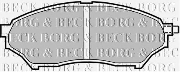 BORG & BECK BBP1759 Тормозные колодки BORG & BECK для MITSUBISHI
