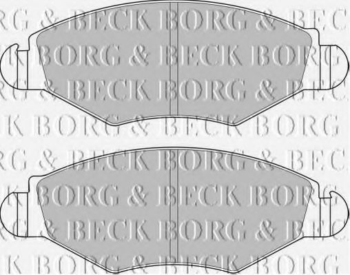BORG & BECK BBP1762 Тормозные колодки BORG & BECK для PEUGEOT
