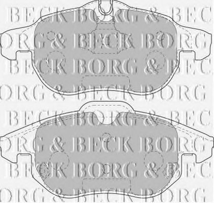 BORG & BECK BBP1765 Тормозные колодки для CADILLAC
