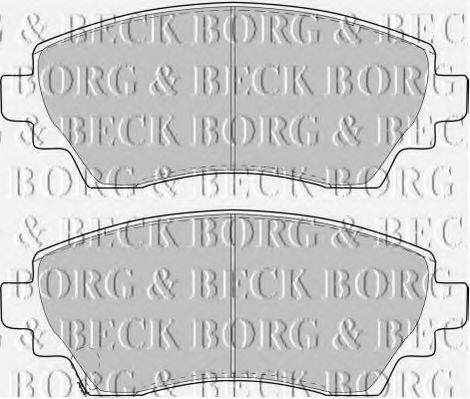 BORG & BECK BBP1768 Тормозные колодки BORG & BECK для TOYOTA