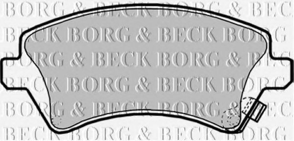BORG & BECK BBP1769 Тормозные колодки BORG & BECK для TOYOTA