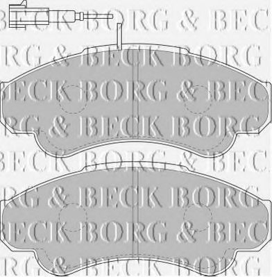 BORG & BECK BBP1779 Тормозные колодки BORG & BECK для FIAT