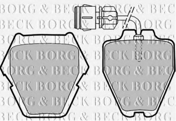 BORG & BECK BBP1780 Тормозные колодки BORG & BECK для AUDI
