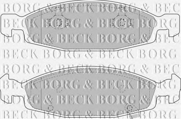 BORG & BECK BBP1781 Тормозные колодки BORG & BECK для JEEP