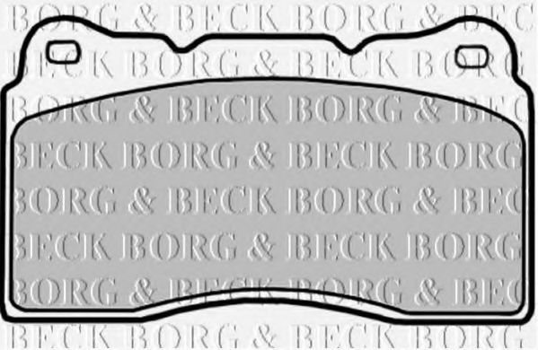 BORG & BECK BBP1784 Тормозные колодки BORG & BECK для SUBARU