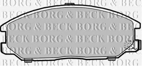 BORG & BECK BBP1786 Тормозные колодки BORG & BECK для KIA