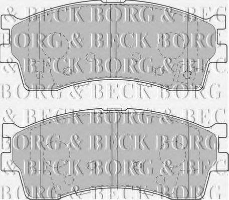 BORG & BECK BBP1792 Тормозные колодки BORG & BECK для KIA