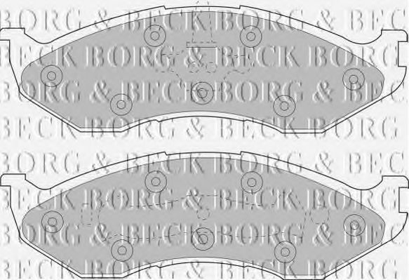 BORG & BECK BBP1794 Тормозные колодки BORG & BECK для KIA