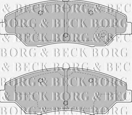 BORG & BECK BBP1795 Тормозные колодки BORG & BECK для KIA