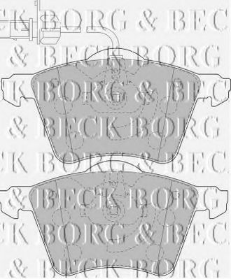 BORG & BECK BBP1800 Тормозные колодки BORG & BECK для SEAT