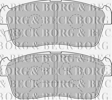 BORG & BECK BBP1801 Тормозные колодки BORG & BECK для DAIHATSU