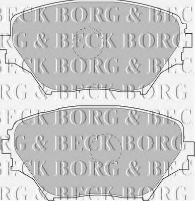 BORG & BECK BBP1803 Тормозные колодки BORG & BECK для TOYOTA