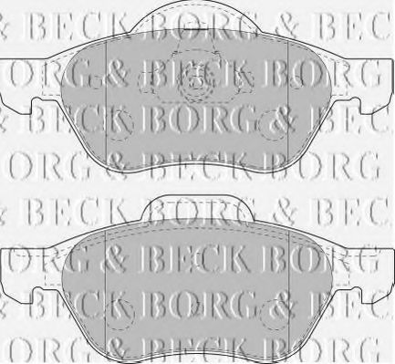BORG & BECK BBP1806 Тормозные колодки BORG & BECK для RENAULT
