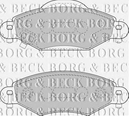 BORG & BECK BBP1808 Тормозные колодки BORG & BECK для TOYOTA