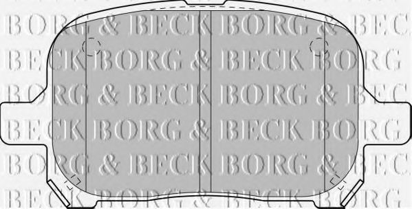 BORG & BECK BBP1810 Тормозные колодки BORG & BECK для TOYOTA