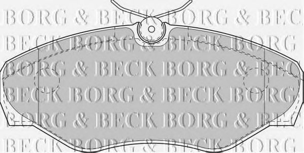 BORG & BECK BBP1812 Тормозные колодки BORG & BECK для RENAULT