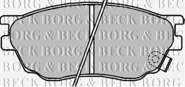 BORG & BECK BBP1814 Тормозные колодки BORG & BECK для MAZDA