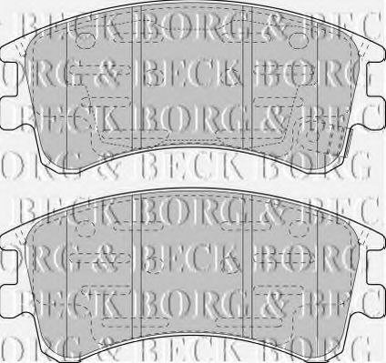 BORG & BECK BBP1815 Тормозные колодки BORG & BECK для MAZDA