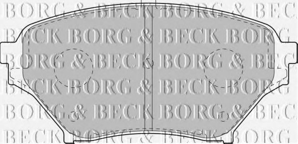 BORG & BECK BBP1817 Тормозные колодки BORG & BECK для MAZDA