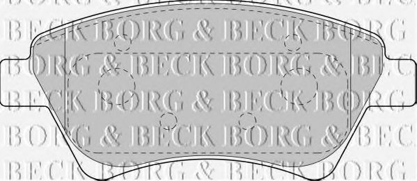 BORG & BECK BBP1821 Тормозные колодки BORG & BECK для RENAULT