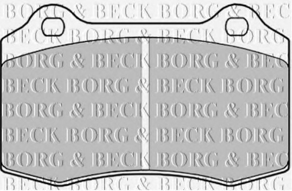 BORG & BECK BBP1823 Тормозные колодки BORG & BECK для VOLVO
